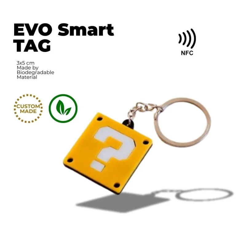 gantungan kunci custom question box EVO Smart TAG